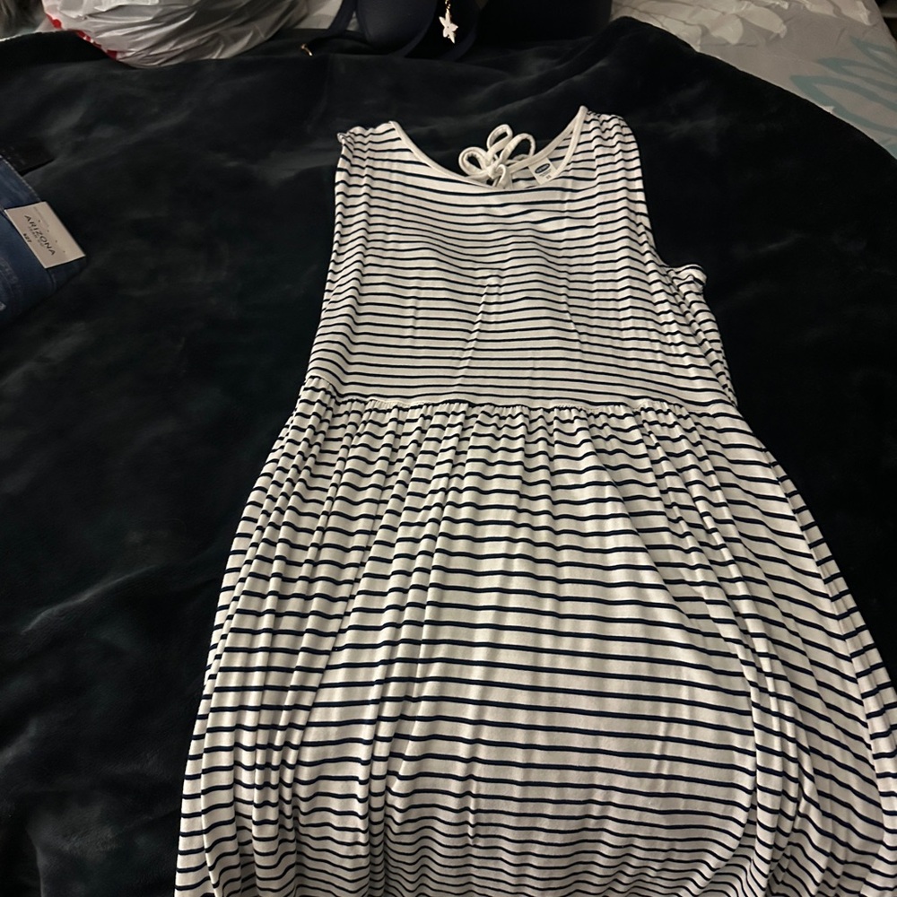 Striped Sleeveless Dress